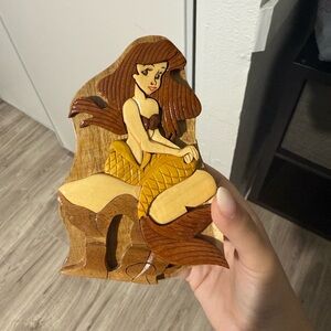 Little mermaid Wooden jewelry box